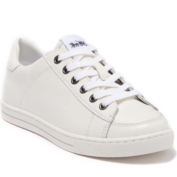 New Coach Porter Leather Fashion Sneaker Logo in Titanium White US 10 new in box - Picture 1 of 13